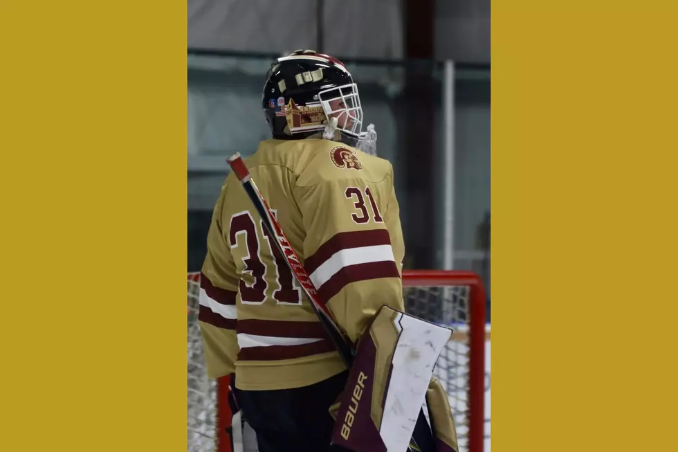 Former Brewer Goalie Cole Fernald Backstops Thornton Academy to Class A Hockey Championship